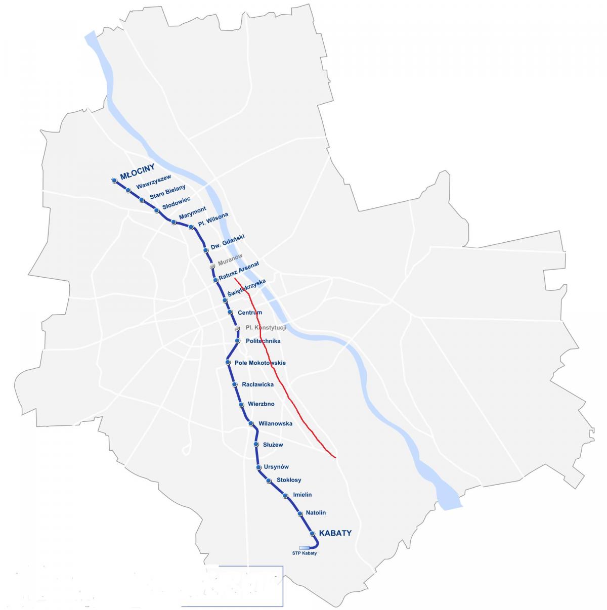 Peta Warsawa royal route 
