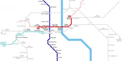 Metro peta Warsawa polandia