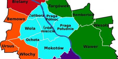 Peta Warsawa kabupaten 
