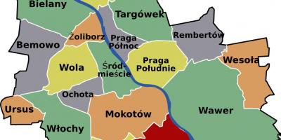 Peta Warsawa lingkungan 