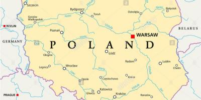 Warsawa lokasi pada peta dunia