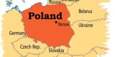 Warsawa pada peta