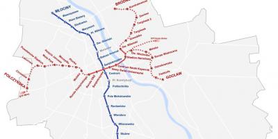 Peta Warsawa metro 2016