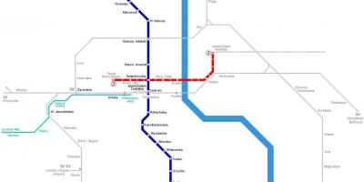 Peta metro Warsawa